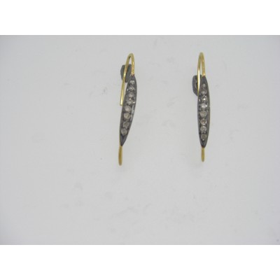 Gold Balis with Single Cut Diamonds